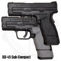 Traction Grip Overlays for Springfield XD-45 Mod.2 Sub-Compact Pistols