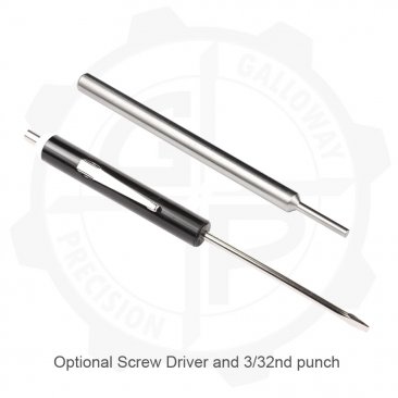 Optional Screw Driver and 3/32nd Punch