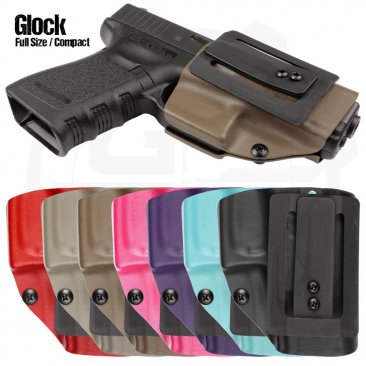 Compact Holster with Fabriclip for Glock Compact and Full Size Pistols