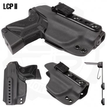 Deluxe Slab Side Holster with UltiClip for Ruger LCP II Pistols