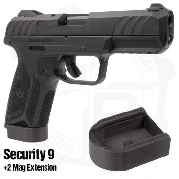 +2 Magazine Extension for Ruger Security 9 15 Round Magazines