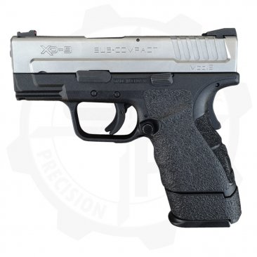 Black Traction Grip Overlays for Springfield XD-9 and XD-40 Mod.2 Sub-Compact Pistols