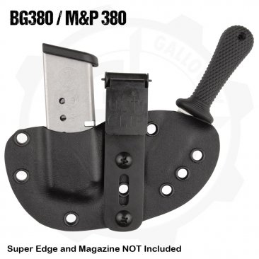 Super Edge - Magazine Combination Holster with Ulticlip for Smith & Wesson BG380 M&P 380 Pistols