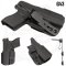 Slab Side Holster with UltiClip for Glock G43 Pistols