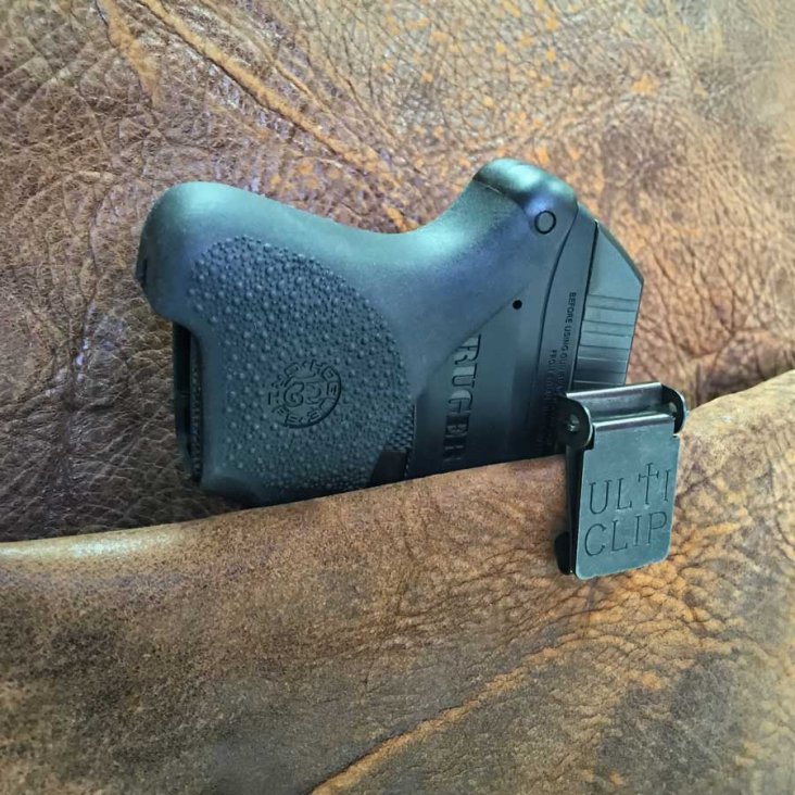 Compact Holster with UltiClip for Ruger® LCP® Pistols with Crimson