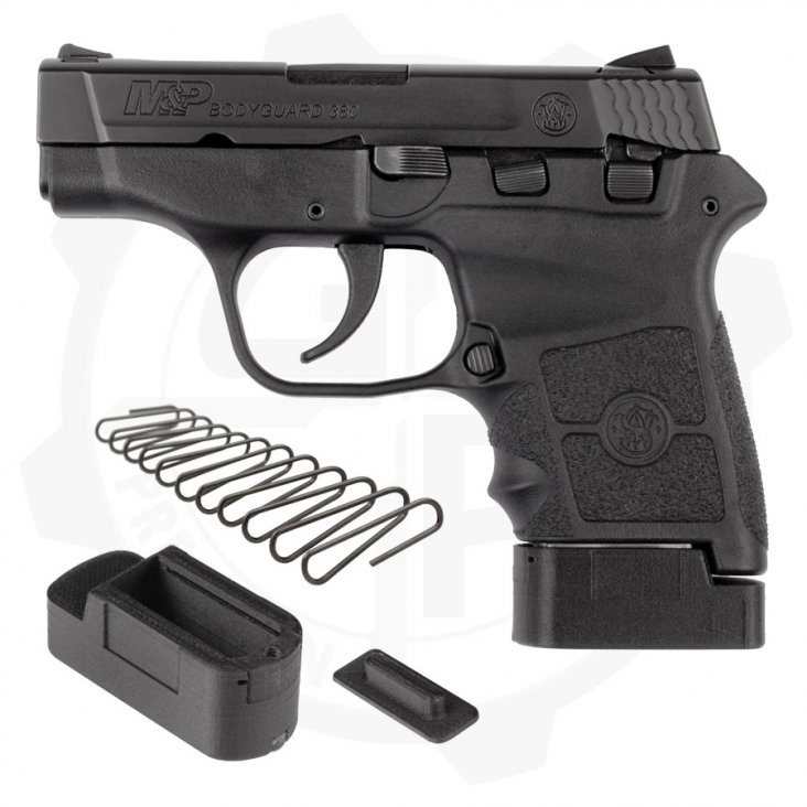 +1 Pinky Full Grip Magazine Extension for Smith & Wesson BG380 and M&P