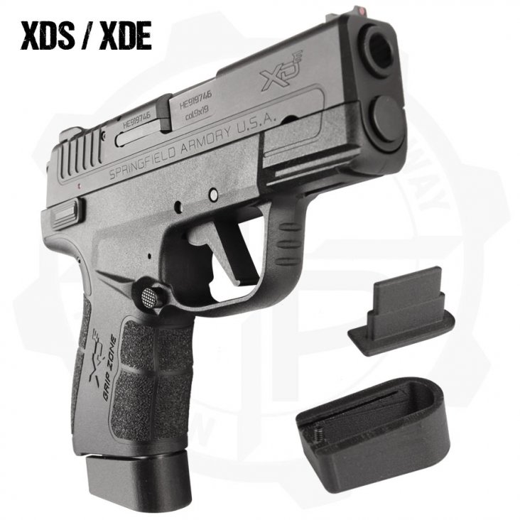 Pinky +1 Magazine Extension for Springfield Armory XDS / XDE 9mm Pistols